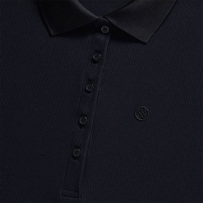 Gfore Tech Nylon Rib Golf Polo Onyx - 23 Women