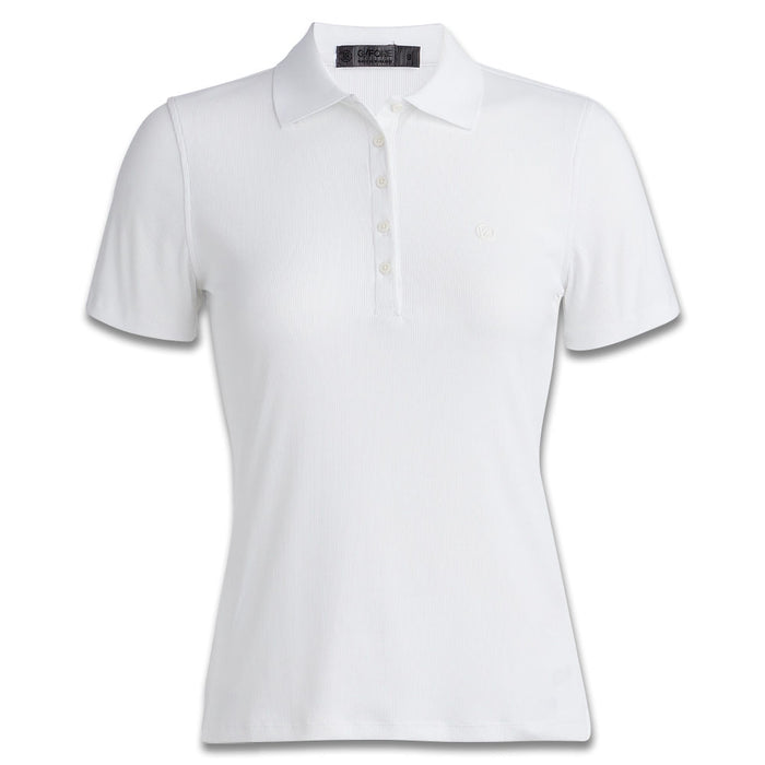 Gfore Tech Nylon Rib Golf Polo Snow - 23 Women