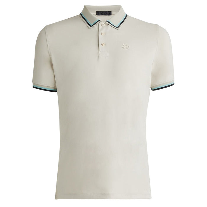 Gfore Tux Banded Sleeve Tech Jersey Golf Polo Stone - 23 Men