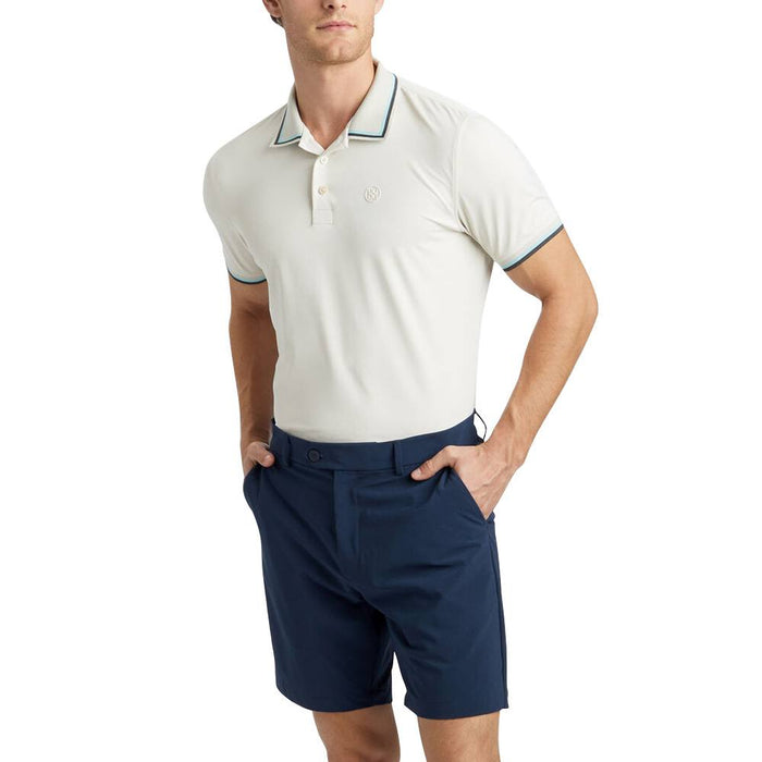Gfore Tux Banded Sleeve Tech Jersey Golf Polo Stone - 23 Men