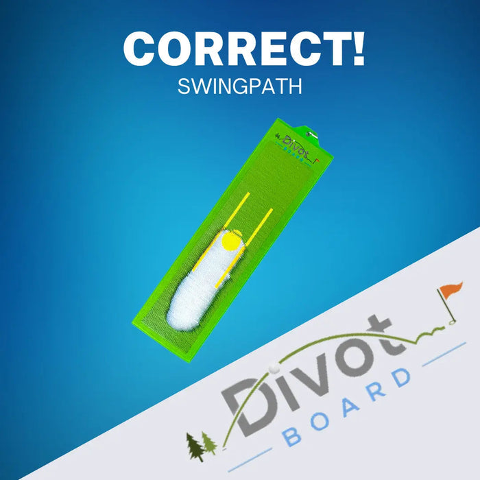 Golf Training Aid The Divot Board - Patented Swing Path Trainer