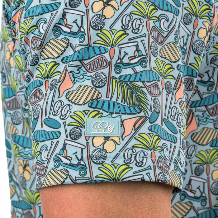 GoodGood Golf Beachside Golf Polo Sky Blue - SU26 Men