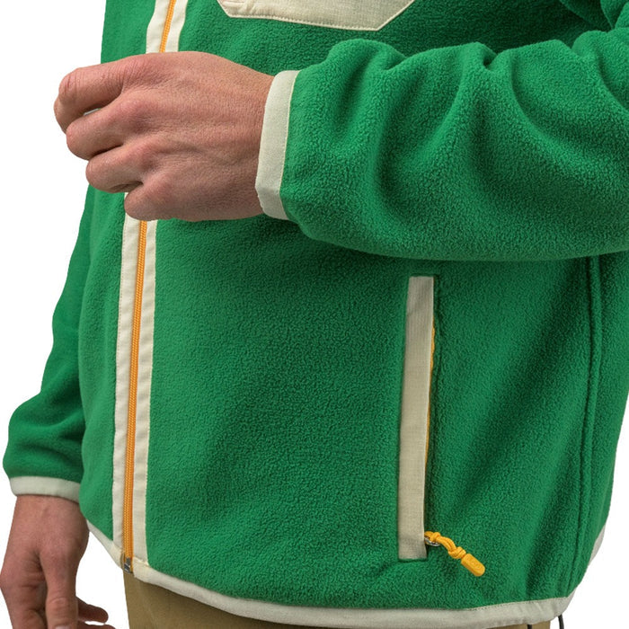 GoodGood Golf Drain It Fleece Full Zip Golf Jacket Green - 26 Men