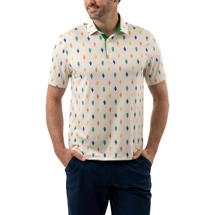GoodGood Golf Icon Golf Polo Sand/Cactus - 26 Men