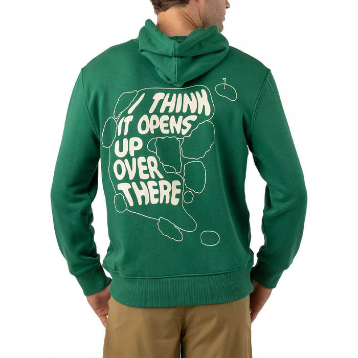 GoodGood Golf Over There Fleece Golf Hoodie Green - FW25 Men