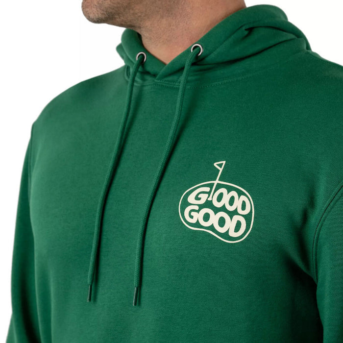 GoodGood Golf Over There Fleece Golf Hoodie Green - FW25 Men