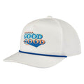 GoodGood Golf Retro Chip Rope Golf Cap White/Blue - FA26 Men