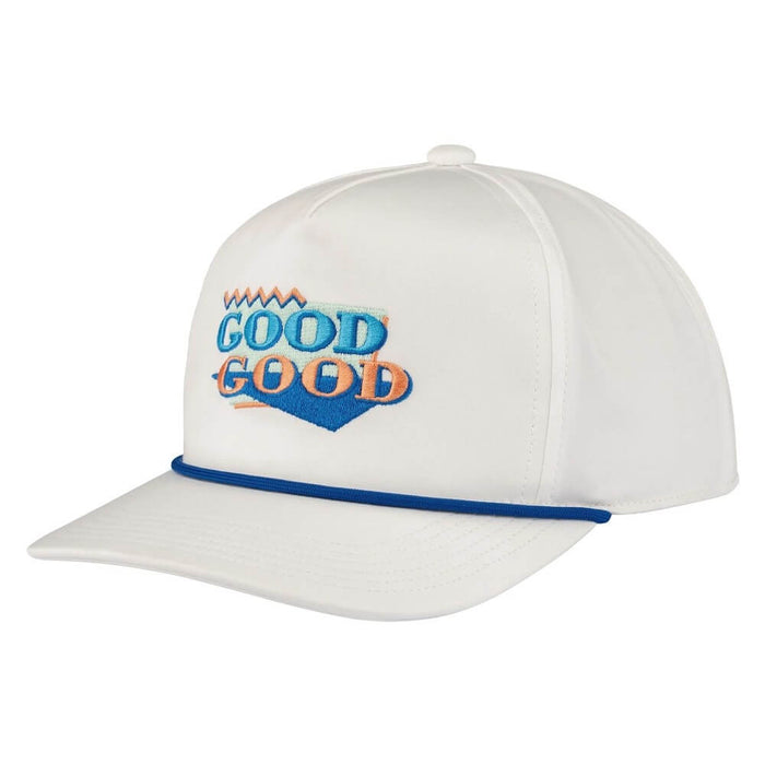 GoodGood Golf Retro Chip Rope Golf Cap White/Blue - FA26 Men