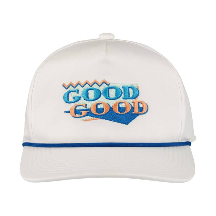 GoodGood Golf Retro Chip Rope Golf Cap White/Blue - FA26 Men