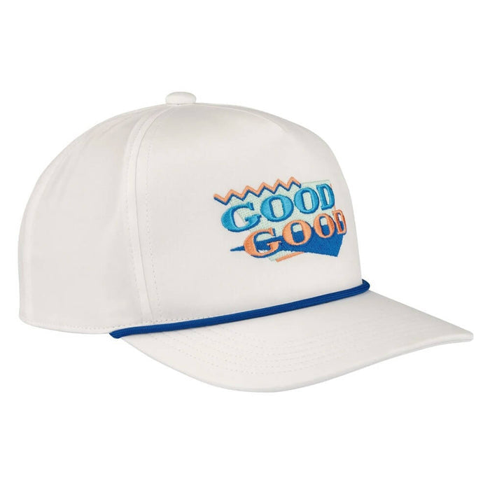 GoodGood Golf Retro Chip Rope Golf Cap White/Blue - FA26 Men