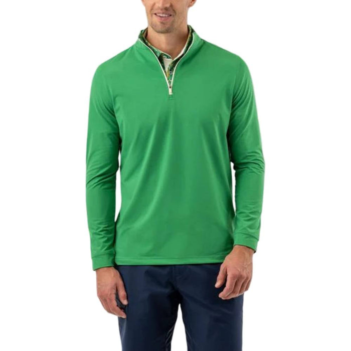GoodGood Golf Sonoran Q-Zip Golf Pullover Green - 26 Men