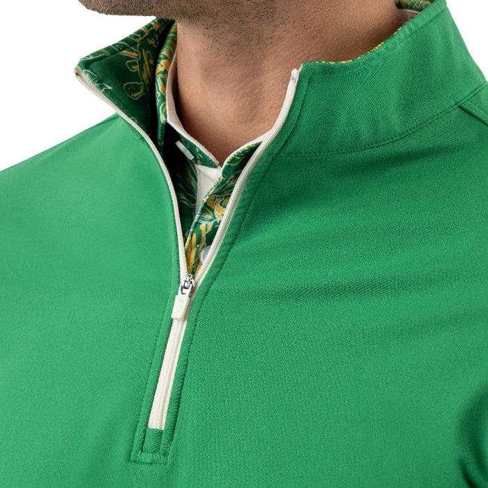 GoodGood Golf Sonoran Q-Zip Golf Pullover Green - 26 Men