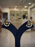 Graceful Kundan Pearl Drop Bugadi / Tops Ear Cuffs