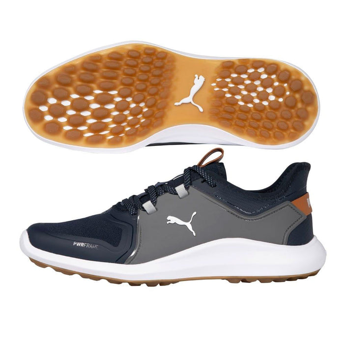 PUMA Ignite Fasten8 Spikeless Golf Shoes Navy Blazer/Silver/Quiet Shade - 21 Men