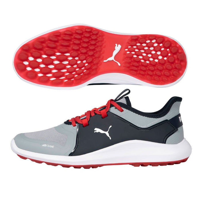 PUMA Ignite Fasten8 Spikeless Golf Shoes Quarry/Silver/Navy Blazer - 21 Men