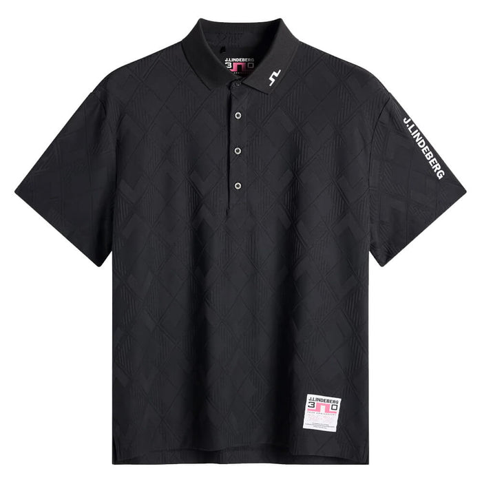 J.Lindeberg 30Y Matt Relaxed Golf Polo Black - SH26 Men