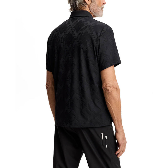 J.Lindeberg 30Y Matt Relaxed Golf Polo Black - SH26 Men