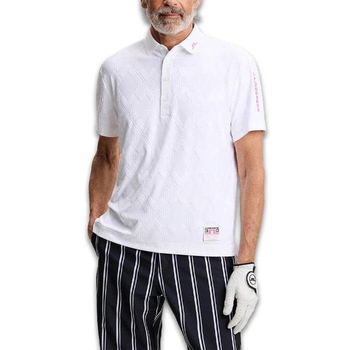 J.Lindeberg 30Y Matt Relaxed Golf Polo White - SH26 Men