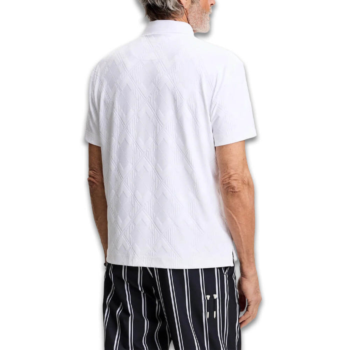 J.Lindeberg 30Y Matt Relaxed Golf Polo White - SH26 Men