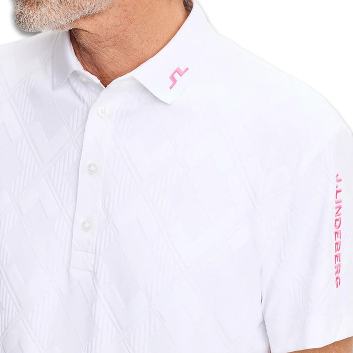 J.Lindeberg 30Y Matt Relaxed Golf Polo White - SH26 Men