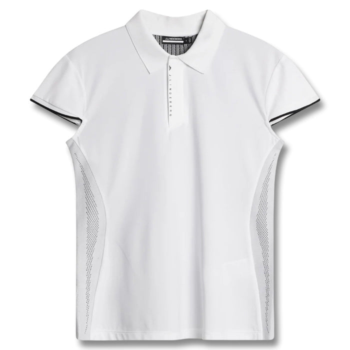 J.Lindeberg Ana Hybrid Knit Golf Polo White - SH25 Women