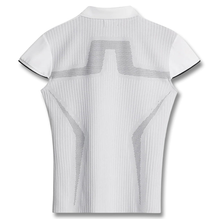 J.Lindeberg Ana Hybrid Knit Golf Polo White - SH25 Women