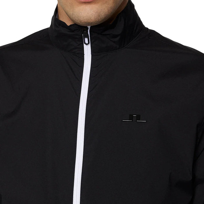 J.Lindeberg Ash Light Packable Golf Jacket Black - SS25 Men