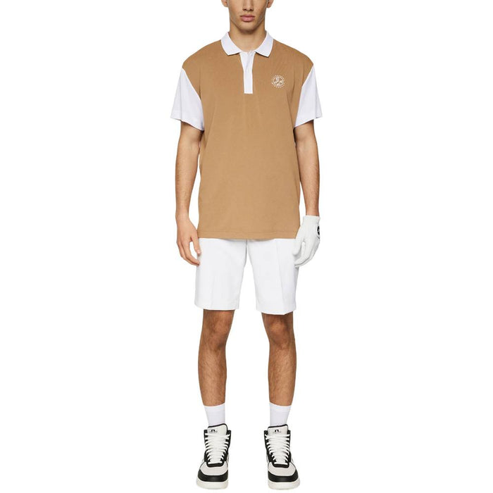 J.Lindeberg Club House Loose Fit Golf Polo Tiger Eye - SS25 Men