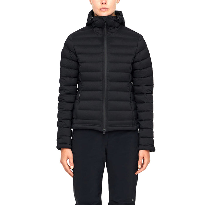 J.Lindeberg Ease Hooded Liner JL Down Golf Jacket Black - FW18 Women
