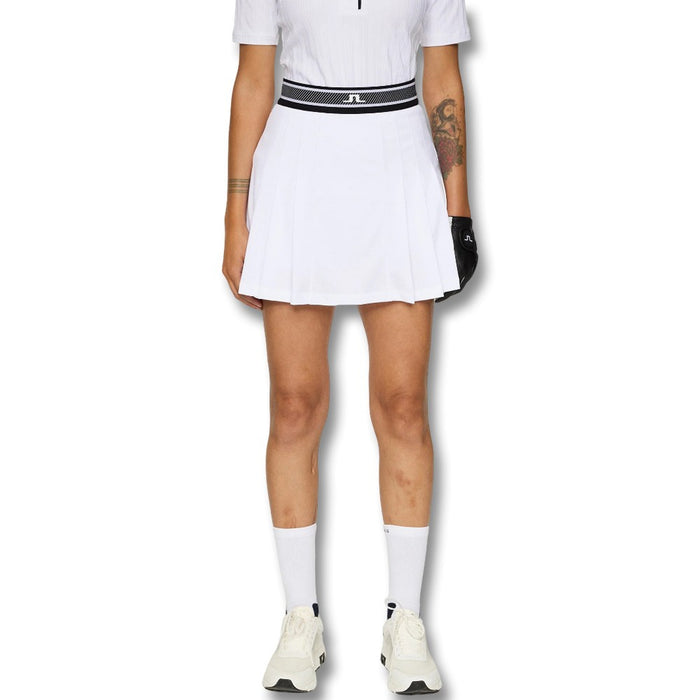 J.Lindeberg Harlow Golf Skirt White - FW25 Women
