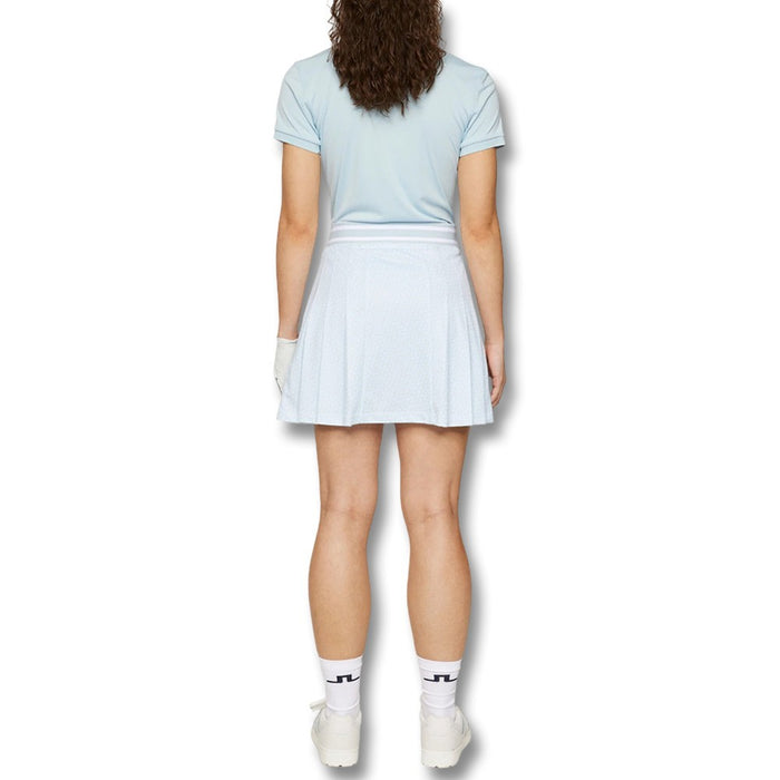 J.Lindeberg Harlow Print Golf Skirt Shadow Bridge Winter Sky - SH25 Women