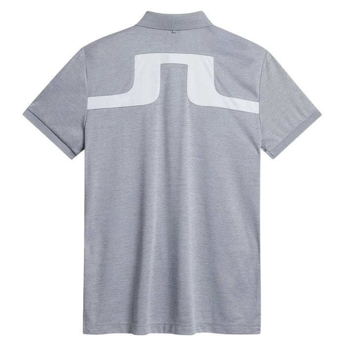 J.Lindeberg Jeff Reg Fit Golf Polo Gray Melange - 23 Men