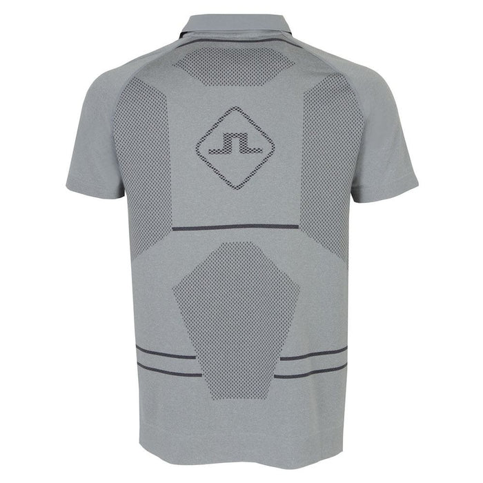 J.Lindeberg Jimmy Seamless Golf Polo Light Gray Melange - 23 Men