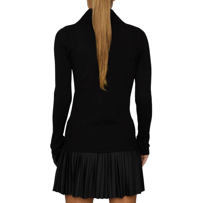 J.Lindeberg Leonie Knitted Golf Polo Black - FW25 Women