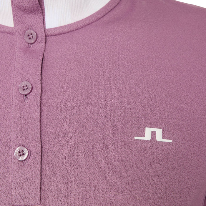 J.Lindeberg Piper Golf Polo Very Grape - FW25 Women