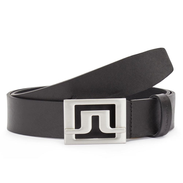 J.Lindeberg Slater Pro Leather Golf Belt Black - SS25 Men