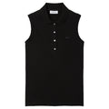 Lacoste Slim Fit L.12.D Sleeveless Stretch Golf Polo Black - SS25 Women