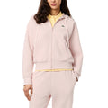 Lacoste Zip-Up Pique Golf Sweatshirt Pink - FW25 Women