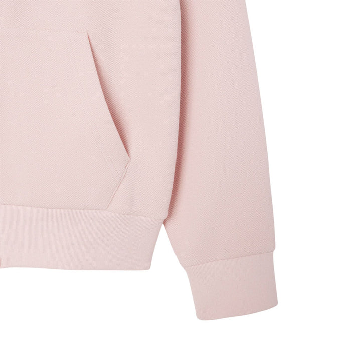 Lacoste Zip-Up Pique Golf Sweatshirt Pink - FW25 Women
