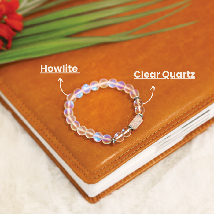 Libra (Tula Rashi) Stone Bracelet with FREE Raw Selenite Plate