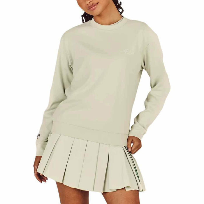 Malbon Adeline Crewneck Golf Sweatshirt Green Tint - SU26 Women