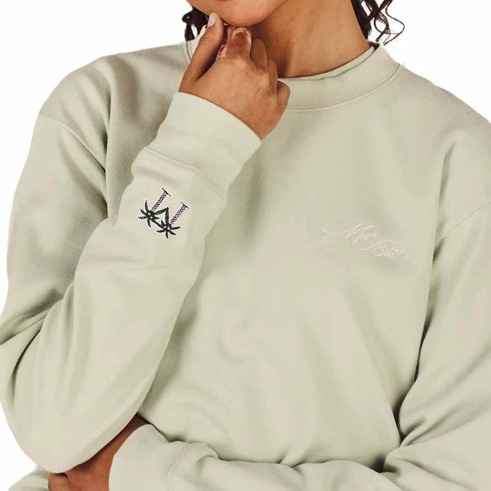 Malbon Adeline Crewneck Golf Sweatshirt Green Tint - SU26 Women