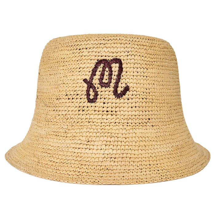 Malbon Aleja Raffia Golf Bucket Hat Raffia - SS26 Women
