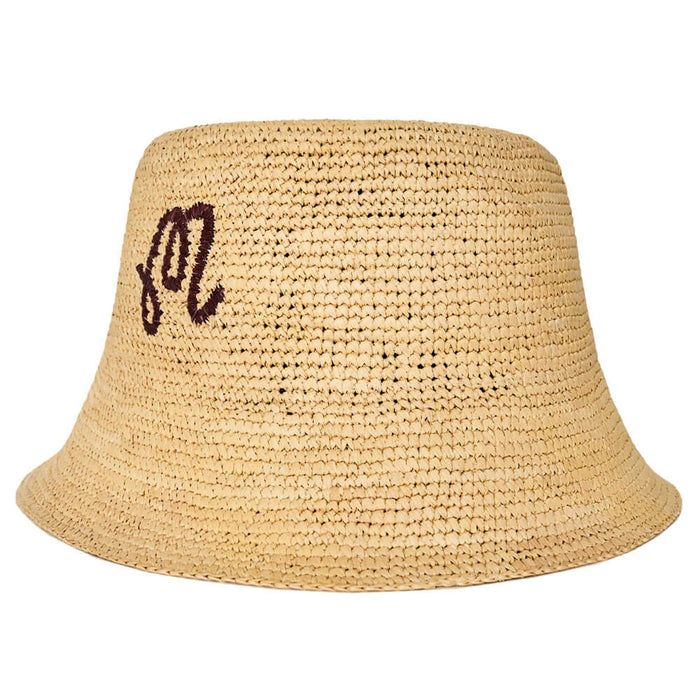 Malbon Aleja Raffia Golf Bucket Hat Raffia - SS26 Women