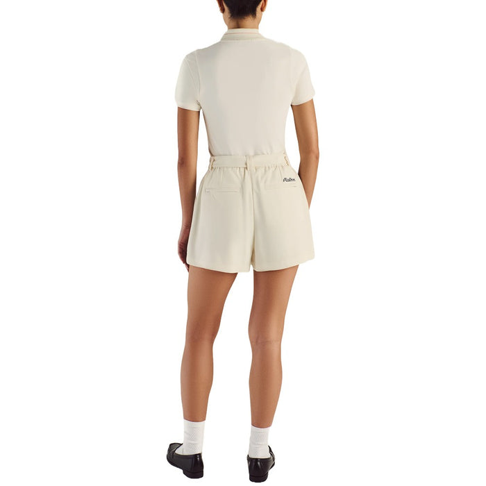 Malbon Amara Pleated Golf Shorts Ivory - SS25 Women