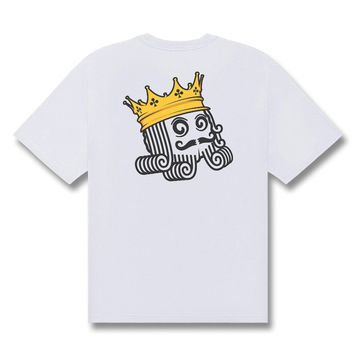Malbon Bermuda Monarch Golf T-Shirt White - FW25 Men