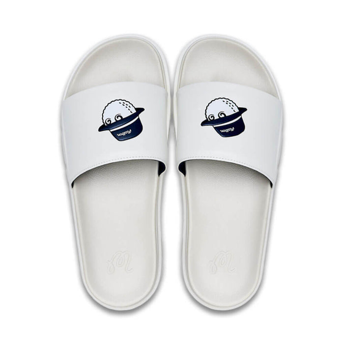 Malbon Buckets Golf Slides Ivory - SS26 Men
