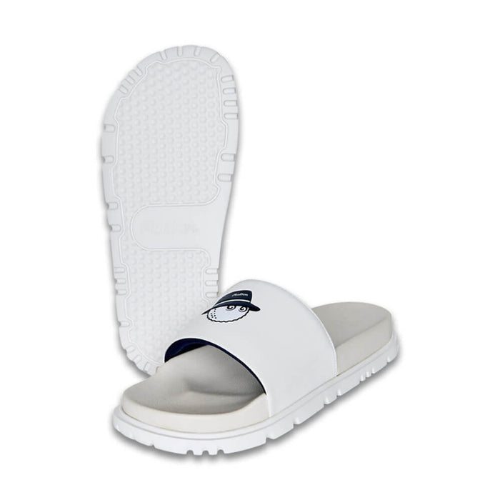 Malbon Buckets Golf Slides Ivory - SS26 Men