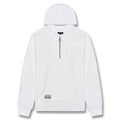 Malbon Castello French Terry Quarter Zip Hoodie Golf Jacket White - SS25 Men