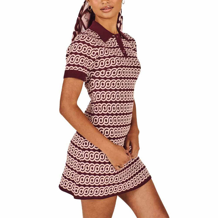 Malbon Clara Golf Dress Raspberry Truffle/Rosy Touch - SU26 Women
